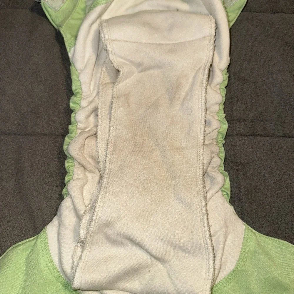 Lot of 7 Bum Genius Pocket Diapers &‎ All-in-One Solid Colors